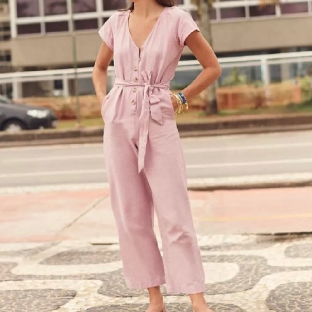 Madewell Pressed Orchid Jumpsuit